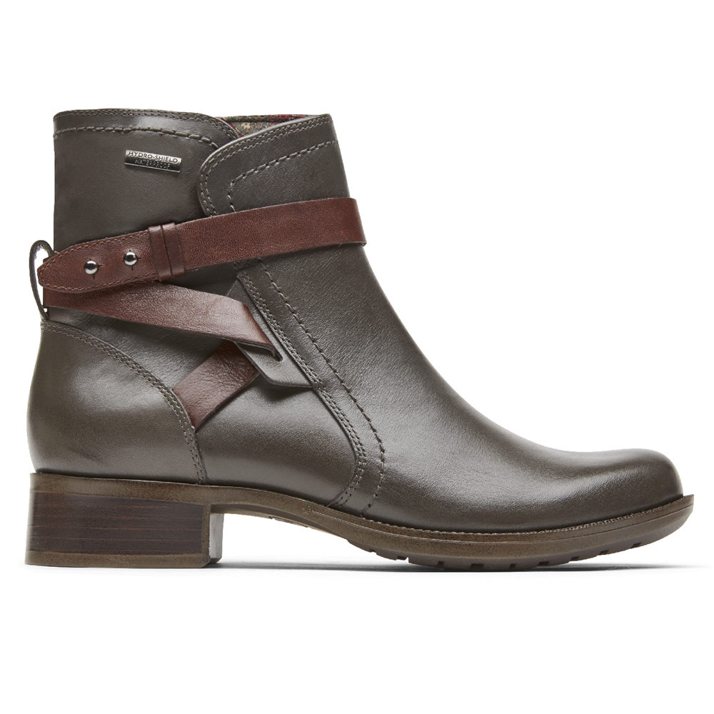 Rockport Støvler Dame Grå - Copley Waterproof Strap - WYTC23817